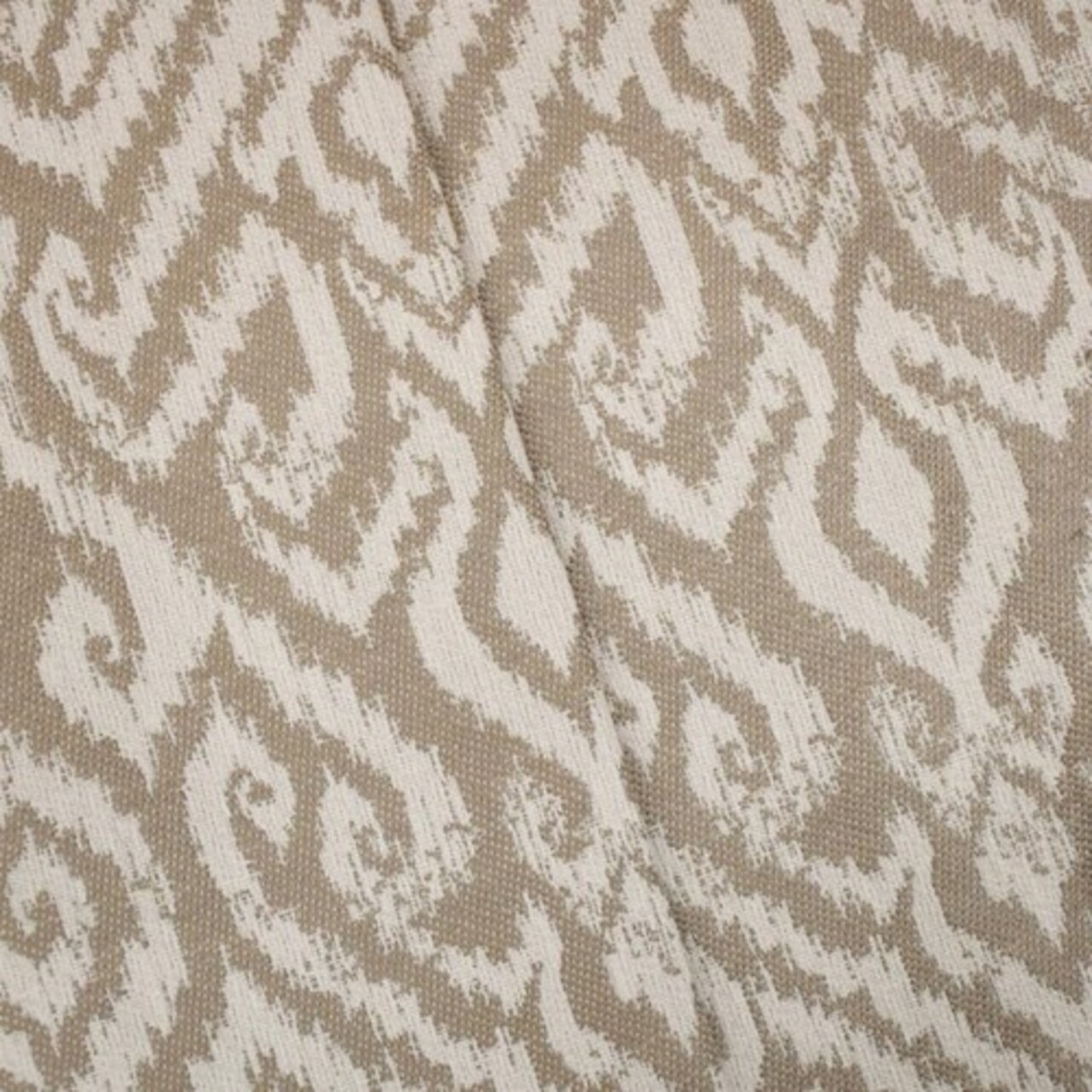 Taupe Beige/Mist Abstract Damask Home Decorating Fabric By the Yard